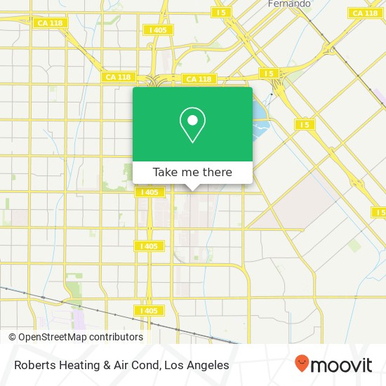 Roberts Heating & Air Cond map