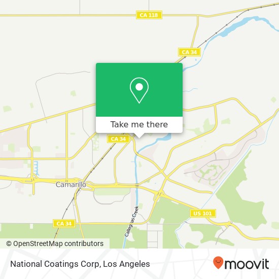 Mapa de National Coatings Corp