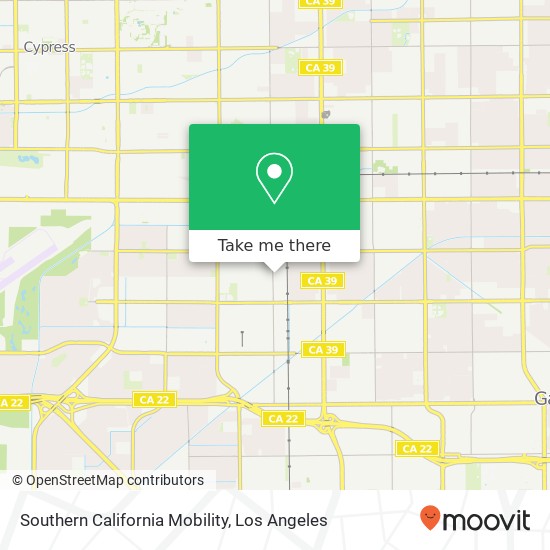 Southern California Mobility map