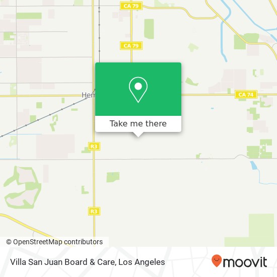 Villa San Juan Board & Care map