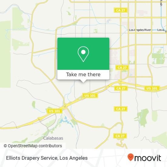 Elliots Drapery Service map