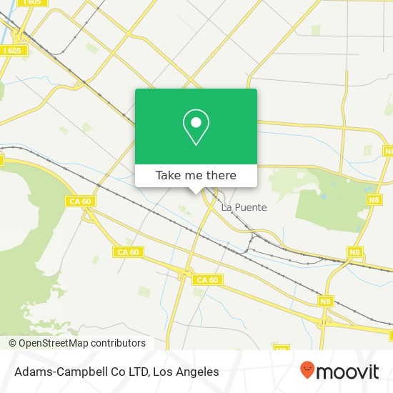 Adams-Campbell Co LTD map