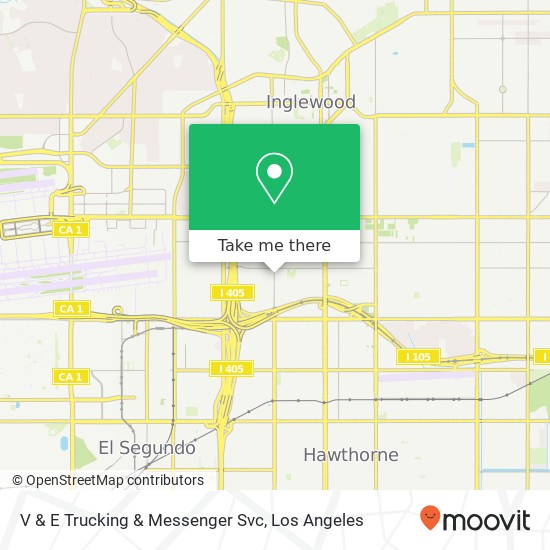 V & E Trucking & Messenger Svc map