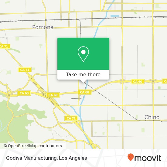 Godiva Manufacturing map