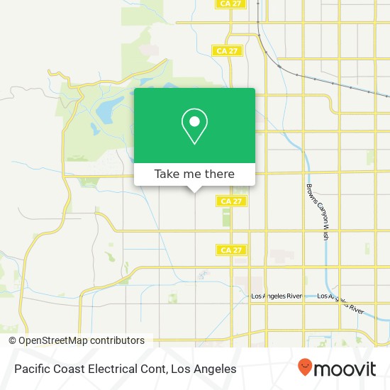 Pacific Coast Electrical Cont map