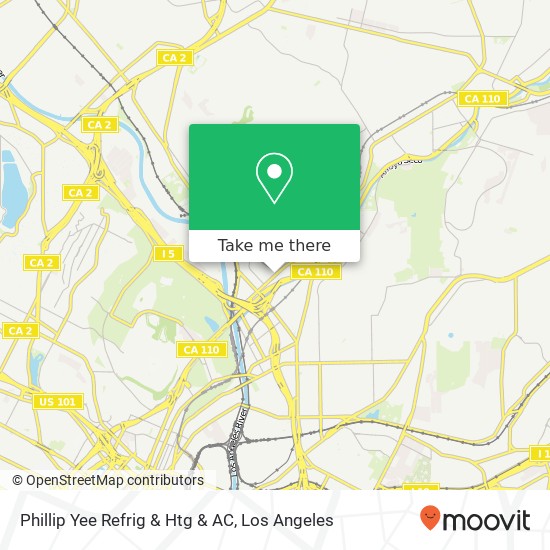 Mapa de Phillip Yee Refrig & Htg & AC
