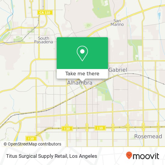 Titus Surgical Supply Retail map