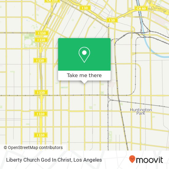 Liberty Church God In Christ map