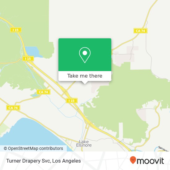 Turner Drapery Svc map