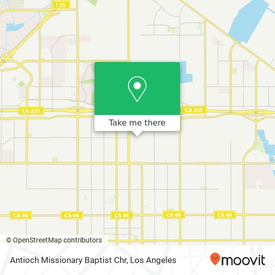 Antioch Missionary Baptist Chr map