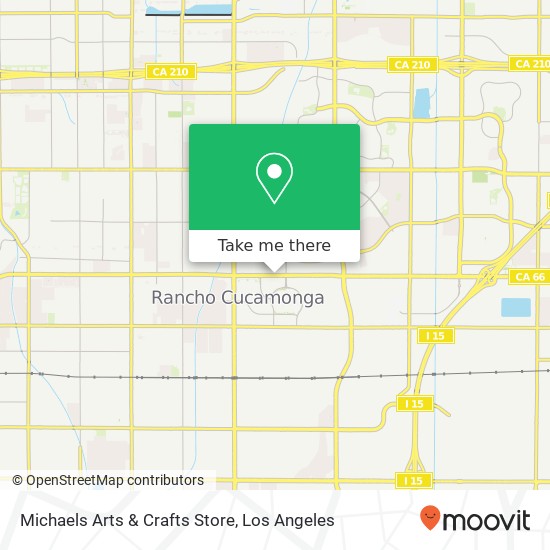 Mapa de Michaels Arts & Crafts Store