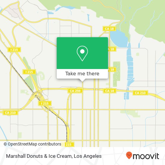 Marshall Donuts & Ice Cream map