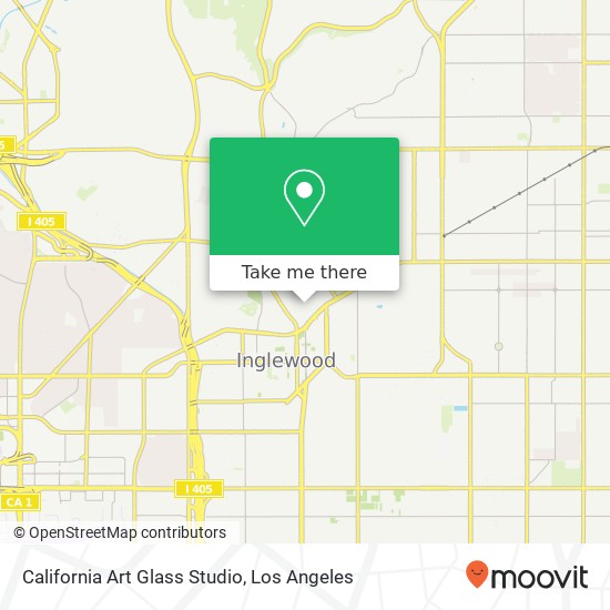 California Art Glass Studio map