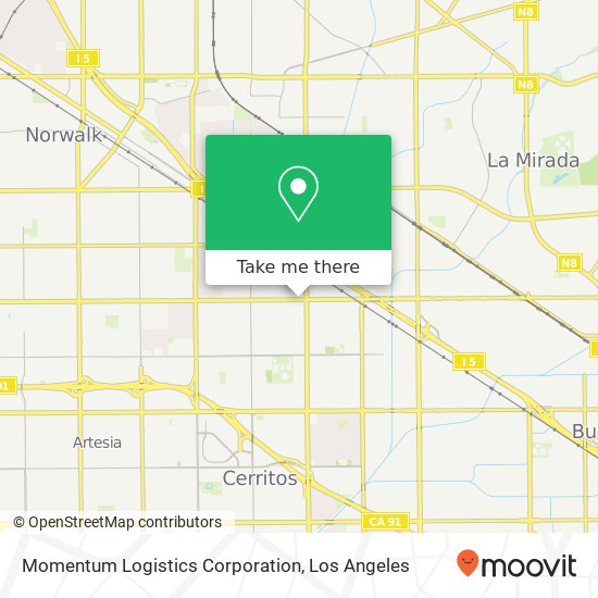 Mapa de Momentum Logistics Corporation