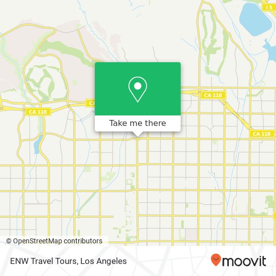 ENW Travel Tours map