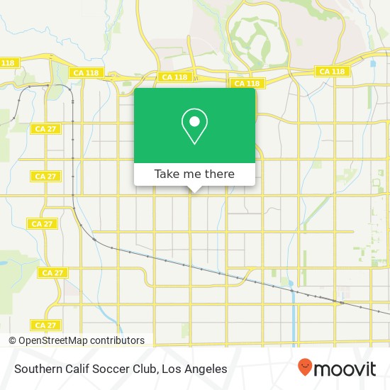 Mapa de Southern Calif Soccer Club