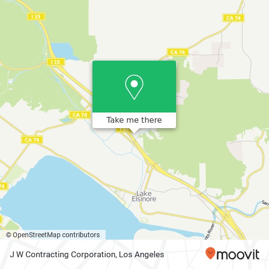 J W Contracting Corporation map