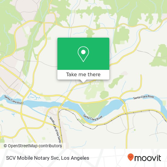 Mapa de SCV Mobile Notary Svc