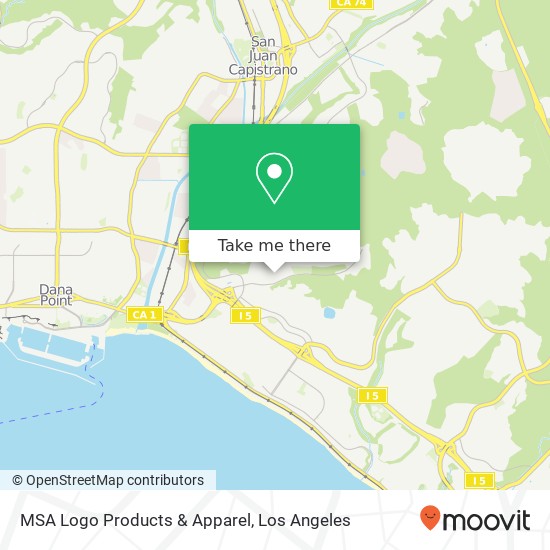 MSA Logo Products & Apparel map