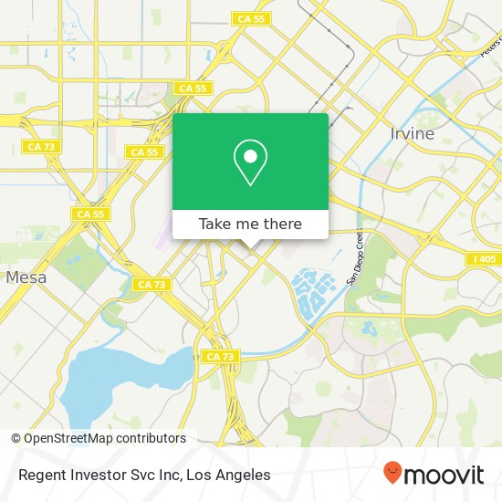 Mapa de Regent Investor Svc Inc