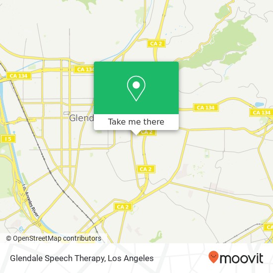 Glendale Speech Therapy map