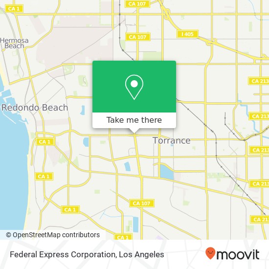 Federal Express Corporation map