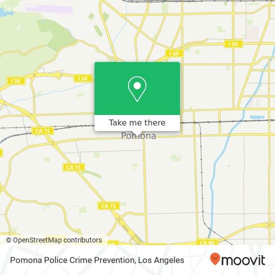 Pomona Police Crime Prevention map