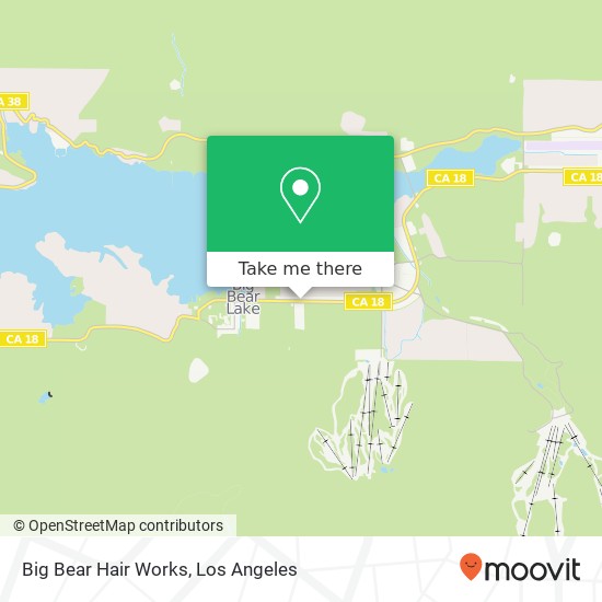 Big Bear Hair Works map