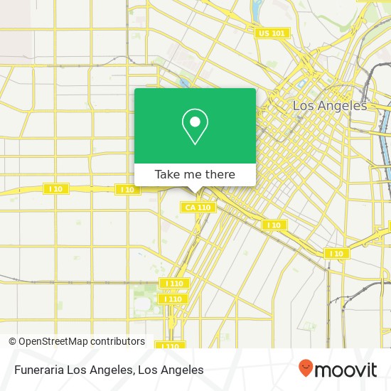 Funeraria Los Angeles map
