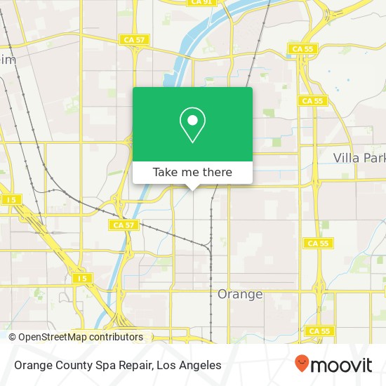 Mapa de Orange County Spa Repair