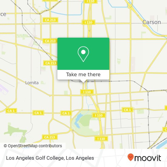 Mapa de Los Angeles Golf College