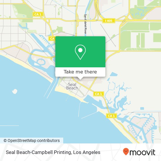 Seal Beach-Campbell Printing map