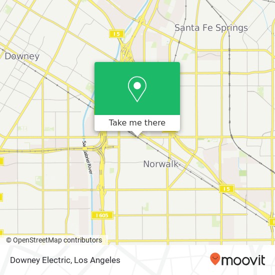 Downey Electric map