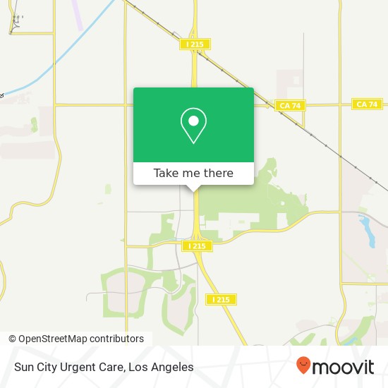 Sun City Urgent Care map