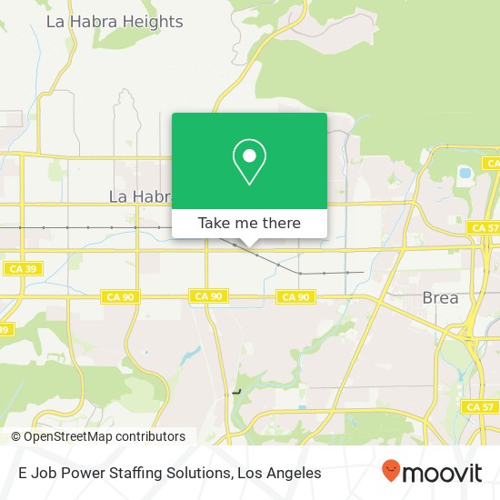 E Job Power Staffing Solutions map