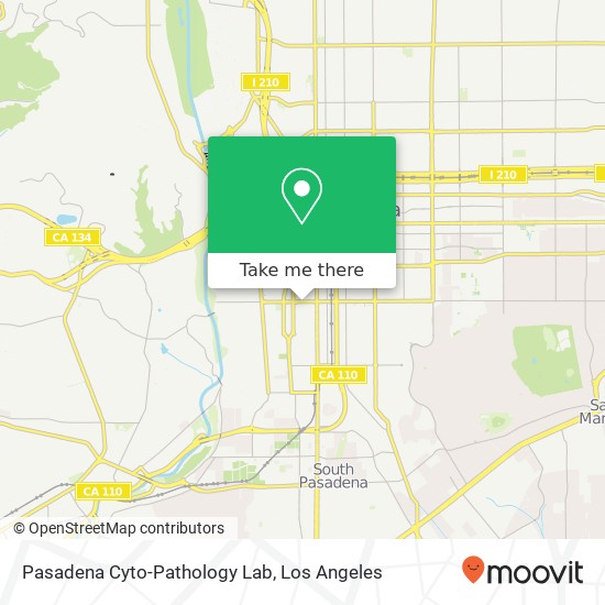 Mapa de Pasadena Cyto-Pathology Lab