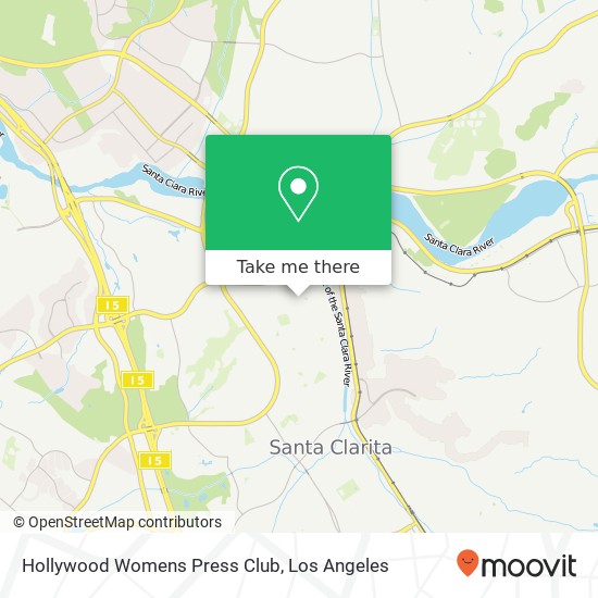 Hollywood Womens Press Club map