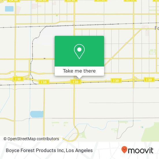 Boyce Forest Products Inc map