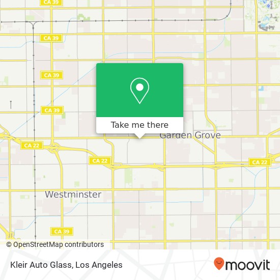 Kleir Auto Glass map