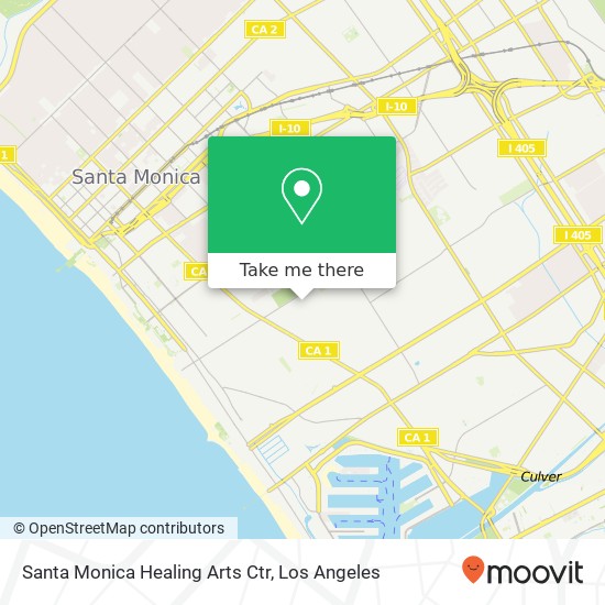 Santa Monica Healing Arts Ctr map