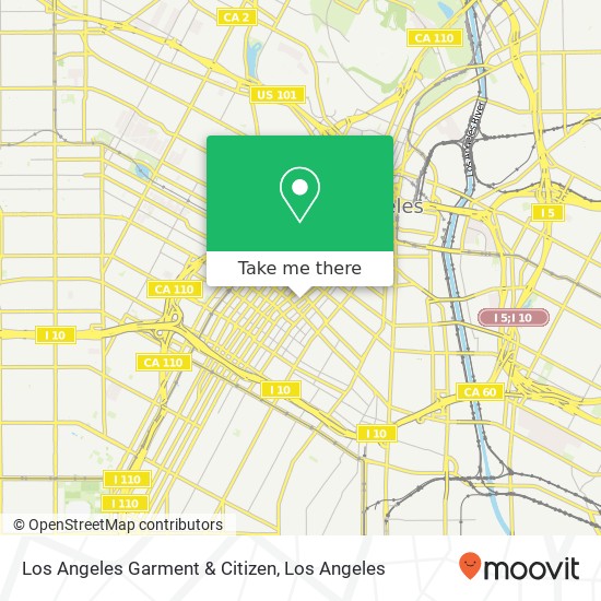 Mapa de Los Angeles Garment & Citizen