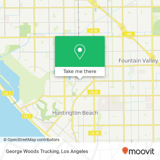 George Woods Trucking map