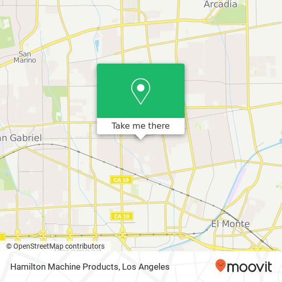 Hamilton Machine Products map