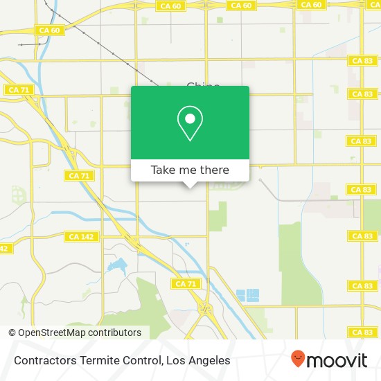 Contractors Termite Control map