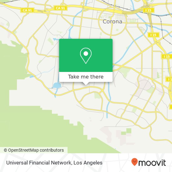 Universal Financial Network map