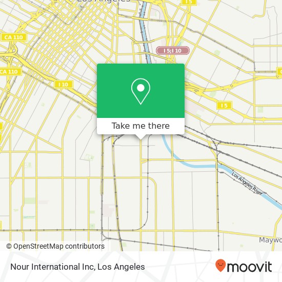 Nour International Inc map