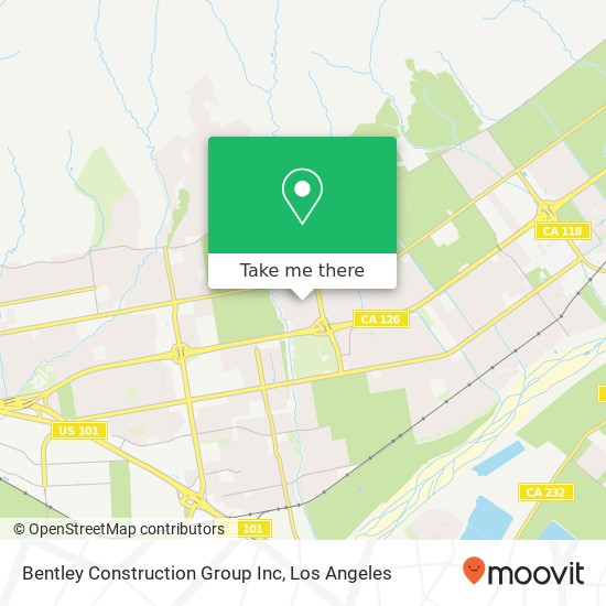 Mapa de Bentley Construction Group Inc