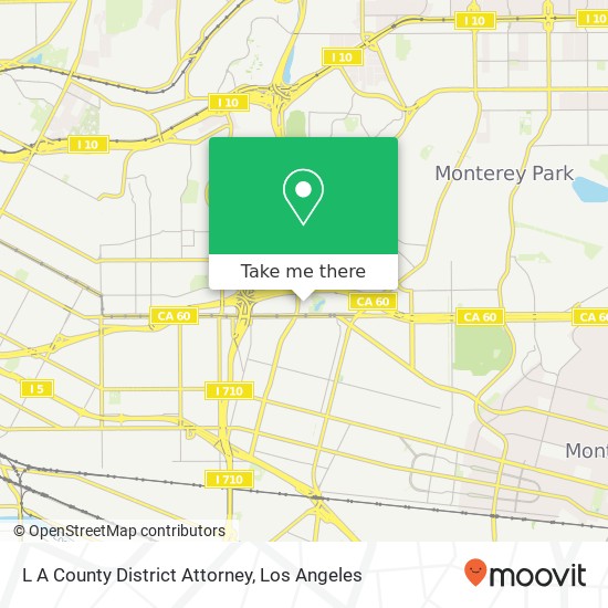 Mapa de L A County District Attorney