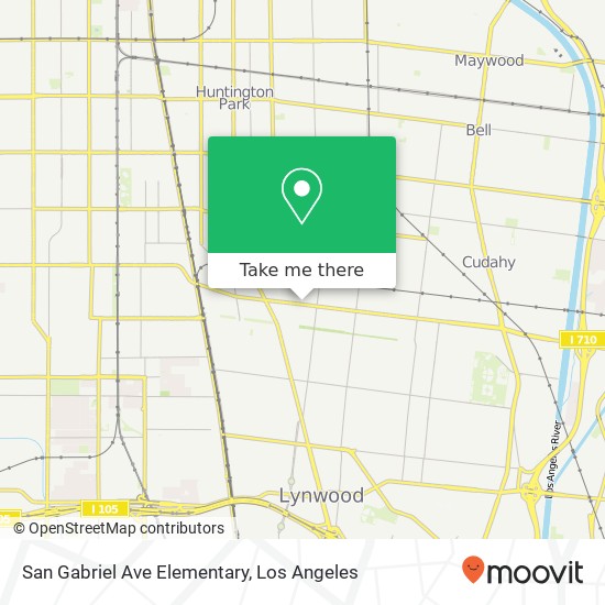 San Gabriel Ave Elementary map