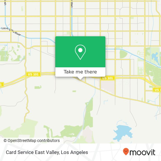 Card Service East Valley map